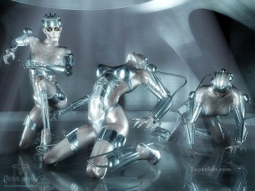 desnudos de robots fantasía Pinturas al óleo